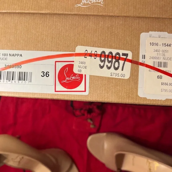 Christian Louboutin sexy heels. Size 36.